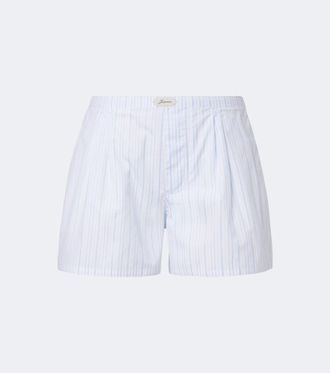 Jacquemus Shorts Amelo de algod&oacute;n a rayas