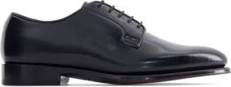 Anthony Veer Sterling Derby in Obisidian Black Leather at Nordstrom, Size 10.5