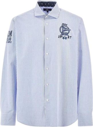 La Martina Heren, Overhemden, Blauw, Maat: 2XL