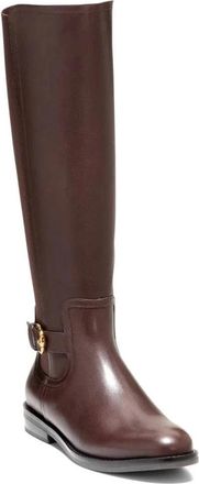 Cole Haan Womens Cole Haan Celestina Brown Leather Knee High Riding Boots ZAP1959