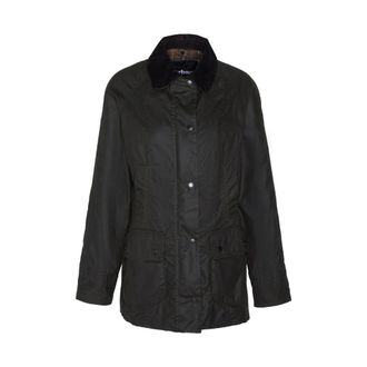 Barbour Jassen, Dames, Groen, XL, Gewaxte jas met zakken