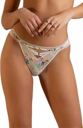 Lise Charmel Baisers Legers Thong In Blue