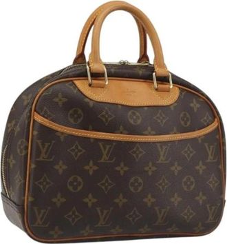Louis Vuitton Pre-owned Trouville Handbag - Dames - Vintage Handtas - Bruin - ONE Size - Leer - Vintage
