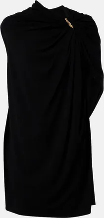 Sportmax Draped cr&ecirc;pe minidress