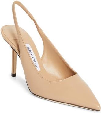 Jimmy Choo London Love Pointed Toe Slingback Pump in Chai at Nordstrom, Size 10.5Us