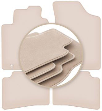 OEM Alfombrillas Beige Premium Para Hyundai I30 I Hatchback, Station Wagon, Cw 2007-2012