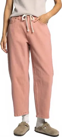 Thread & Supply Anees Barrel Leg Pants In Cedar Wood