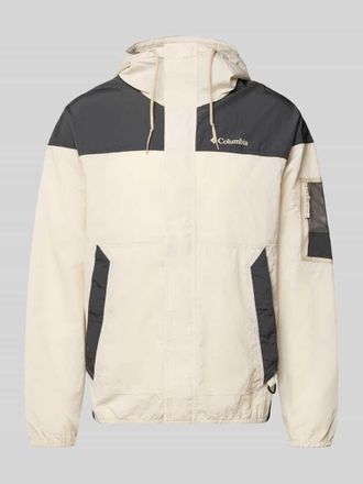 Columbia Windbreaker mit verdecktem Rei&szlig;verschluss in Anthrazit, Gr&ouml;&szlig;e XXL