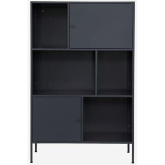 Sweeek Aparador, Mueble De Almacenamiento Industrial De Metal Con 6 Compartimentos