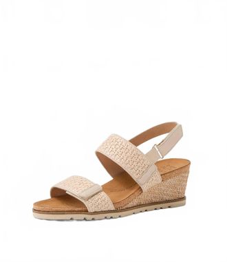 Ziera Womens Kift Wedge Sandals - Wide In Natural Syn Raffia