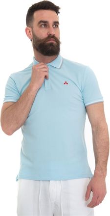 Peuterey Polo manica corta MEDINILLASTR04 Celeste Peuterey Uomo