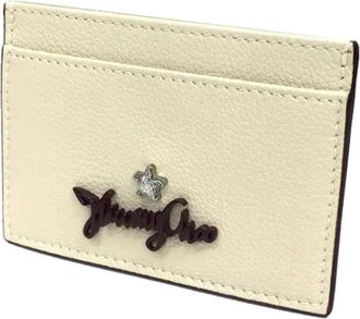 Jimmy Choo London Pre-owned Wallets, female, Beige, Size: ONE SIZE Pre-owned Leather wallets