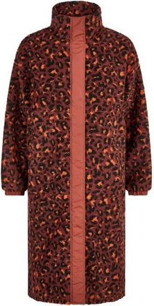 Iriedaily Fluffy Teddy Coat Fleecejacke f&uuml;r Damen | rot/braun
