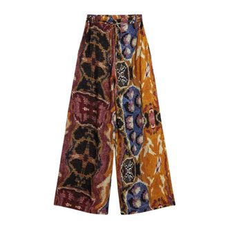 Desigual Dames, Broeken, Veelkleurig, Maat: M