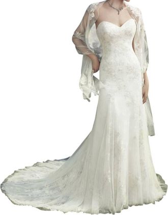 Casablanca Lace Appliqué A-Line Gown In Ivory/ivory/silver