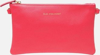 Elie Beaumont Womens Pouch Bag Womens Messenger Handbag - Red - Size: ONE size