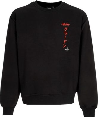 Dolly Noire Groudon Crewneck - Heren - Sweatshirts - Zwart - 2XL - Katoen - Hoodies & sweatvesten