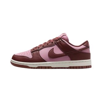 Nike Womens Dunk Low Next Nature Shoes In White/dark Pony/sail/elemental Pink