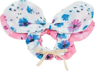 LoveShackFancy Kleurrijke Haar Elastieken 2-Pack Bloemen - unisex - Haaraccessoires - Veelkleurig - ONE Size - Katoen - Accessoires