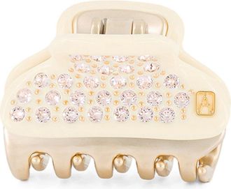 Alexandre de Paris Vendome Small Crystal Hair Claw Clip in Ivory at Nordstrom