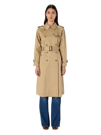 Gerard Darel Serge Belted Trench Coat in Beige at Nordstrom, Size X-Large