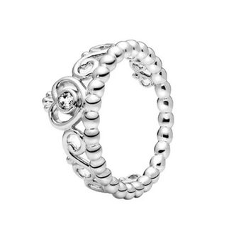 Pandora Ladies Princess Tiara Crown Ring, Size 50