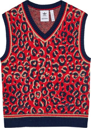 Wales Bonner Adidas X Wales Bonner X Wales Bonner Leopard-intarsia Knit Vest - Multicoloured - S (UK8-10 / S)