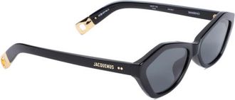 Jacquemus Black Logo Sunglasses
