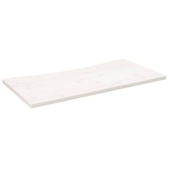 Berkfield Home Desk Top White 110x60x2.5 cm Solid Wood Pine