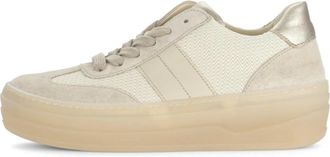Gabor Schoenen, Dames, Beige, 39 1/2 EU, Leer, Sneaker Low