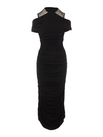 Marine Serre black long dress