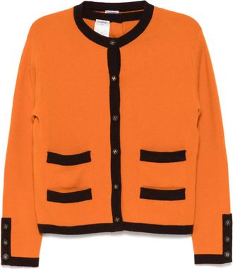 Chanel Set con cardigan e top a maniche corte 1996 - Arancione