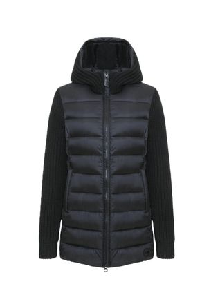 Colmar Quilted Hooded Knitted Sleeves Jacket