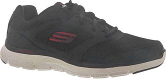 Skechers Flex Advantage 4.0 Mens Trainers, Black / red, 8.5 UK