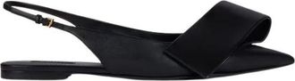 Givenchy Twisted Ribbon Flat Slingbacks - Dames - Ballerinas - Zwart - 37 1/2 EU - Leer - Schoenen