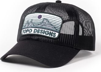Topo Designs Patch Mesh Trucker Black
