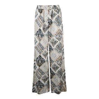 Eleventy Wide Trousers, female, Multicolor, Size: XS Largo Trousers