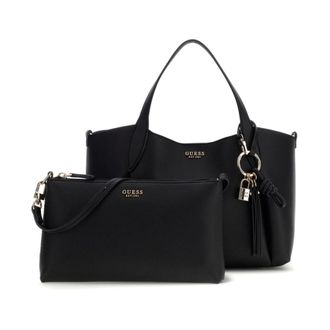 Guess Tassen, Dames, Zwart, ONE Size, Polyester, Devon 3 Comp Tote