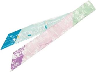 Herm&egrave;s Pre-owned A L Ombre des Boulevards Twilly Scarf - Dames - Vintage Accessoires - Veelkleurig - ONE Size - Vintage