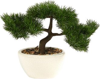 Nearly Natural 10In Cedar Bonsai Artificial Tree In Decorative Planter