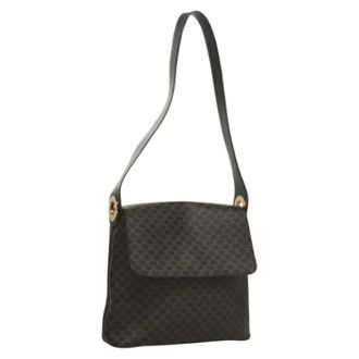 Celine Pre-owned Shoulder Bags, female, Black, Size: ONE SIZE Pre-owned Canvas Shoulder Bag