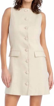 Favorite Daughter Cece Mini Dress In Khaki