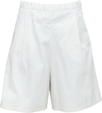 Marni Front Pleat Wide Leg Bermuda Shorts