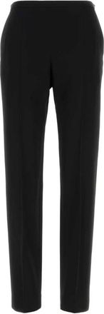 The Row Cyril Pant - Dames - Slim Fit Broeken - Zwart - 2XS - Wol - Broeken