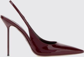 PARIS TEXAS Lidia Patent Leather Slingback Pumps with High Heel