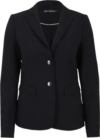 Betty Barclay Dames, Jassen, Zwart, Maat: 4XL Leer