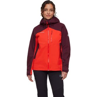 Mammut Alto Guide Hs Hooded Jacket - Womens in Mammut Red/vin at Nordstrom, Size X-Large