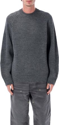 Carhartt Work in Progress Grey Crewneck Textured Sweater