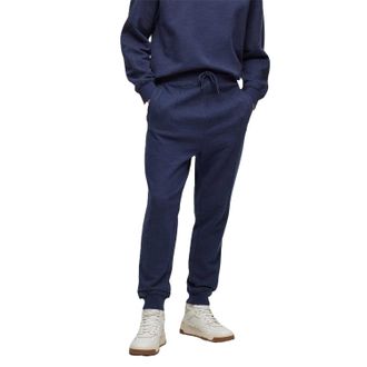 HUGO BOSS Heren Seglitchstitch Slim Joggingbroek (Blauw)