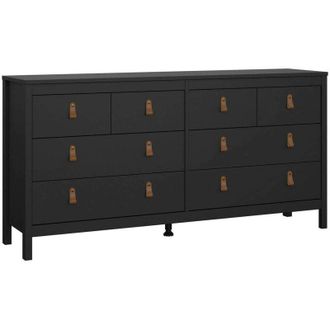 Dmora Credenza Josette, Buffet da soggiorno, Madia da salotto, Dispensa da cucina, 160x38 h80 cm, Nero - Dmora
